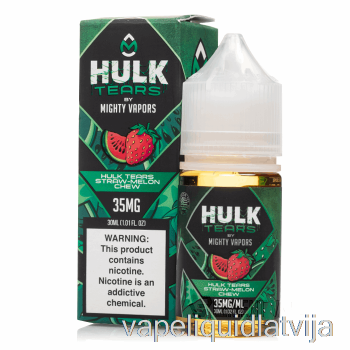 Hulk Asaras Salmu Melones Košļāt - Hulk Asaru Sāļi - 30ml 50mg Vape šķidrums